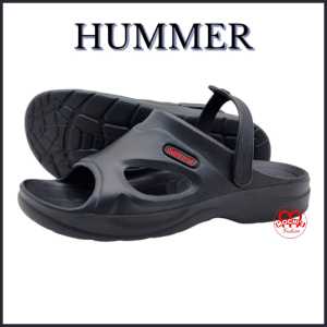 Duralite Hummer Mens Lightweight and waterproof casual wear rubber Sandals with swing string (Black and Blue)