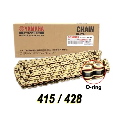 Original Yamaha Rantai Heavy Duty ORING CHAIN O RING 428 415 132L 428H 132 spocket chain cutter sprocket Y125Z LC135 Y15