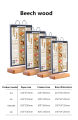 loose leaf advertising Restaurant Bar menu stand menu holder menu clip cafe bar Table PEECH Wood PVC  menu stand menu hThe Paging Table Card The Loose-Leaf Display StandDesktop Standee a5Display Card Table Stand on   Restaurant menu display. 