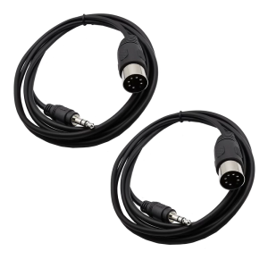 High Performances Stereo DIN7P Cable DIN7 Male to 3.5mm Male Enhances Noise Resistance for Audiophiles Sound Systems