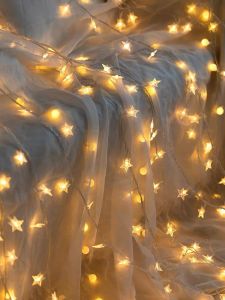 (siêu rẻ ) Đèn led dây đèn led 2 M chạy bằng pin ánh sáng vàng ấm dây đèn trang trí sự kiện sinh nhật