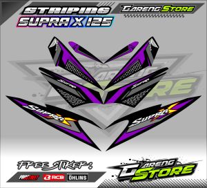 STRIPING VARIASI HONDA SUPRA X 125 / STICKER LIST MOTOR HONDA SUPRA X 125