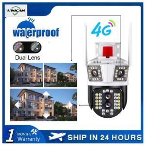 Bytebeat V380Pro Dual Lens Wireless WiFi /4G Camera CCTV 4K HD PTZ Automatic Tracking IP Camera Full Color Night Vision Mobile Detection Voice Intercom Mobile Alarm Camera Outdoor waterproof