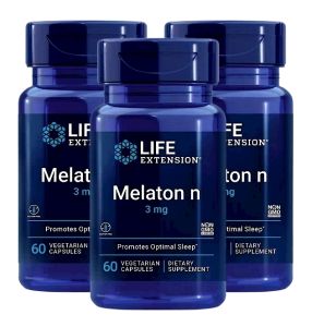 Life Extension Melatonin 3mg 60 Vegetarian Capsules Dietary Supplement Imported from USA
