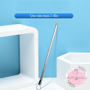 Cây Nặn Mụn 2 Đầu Dài 8cm/12cm Bằng Thép Không Gỉ Dụng Cụ Lấy Nhân Mụn An Toàn Hiệu Quả Không Gây Thâm Chuyên Dụng