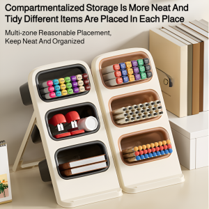 Pen Holder Office Bookshelf Convenient Storage Detachable Multilayer Neat and Tidy Student