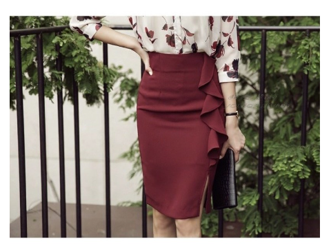 VIVENA Formal stretchable office skirt #848 Lazada PH