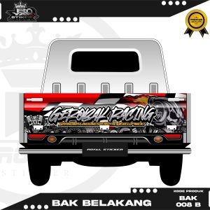 DECAL STIKER GRANMAX L300 CARRY - STIKER BAK BELAKANG PICK UP DESIGN TERBARU FREE NAMA - BAK 008