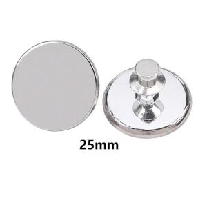 10pairs 25mm Blackout Magnetic Curtain Clips Adjustable Detachable Nail Free Light-Proof