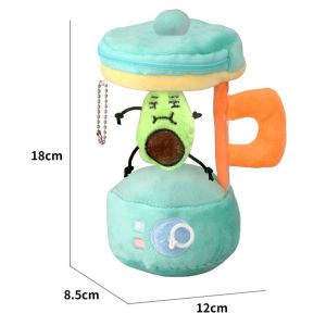 【จัดส่งจากกรุงเทพฯ】Plush Carrot Juicer Toy ของเล่นคั้นน้ำผลไม้แครอทตุ๊กตา เล่นสร้างสรรค์18ซม.เชือกสีส้มหมุนตุ๊กตาคั้น