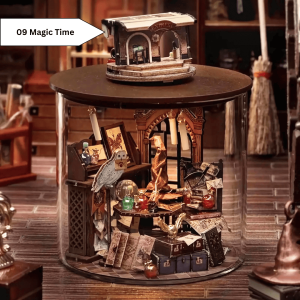 Ready Stock DIY Miniature Magic Dollhouse Light Jar LED Lampu Comel Hiasan Botol Mini Night Light Harry Potter Gift Idea Decoration Lamp Dekorasi Bilik Tidur Kreatif Hadiah Table Ornament Birthday Bedroom Living Room Study Aesthetic Handheld Display