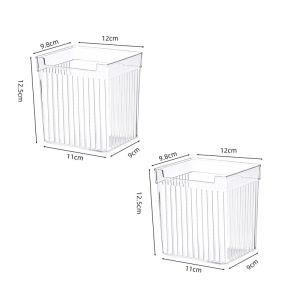 Transparent Multipurpose PET PlasticFridge Organizer Bin Refrigerator Side Door Storage Shelf Basket