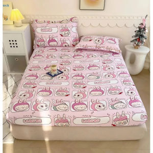 Bộ ga gối set ga gối 3 món ga gối Labubu họa tiết dễ thương chất liệu cotton poly siêu mát mềm mịn - Life Style 4U