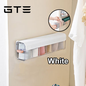 GTE 3 in1 Wall Mounted Socks Storage Box Dustproof Pull Out Partition Detachable Storage Rack - Fulfilled by GTE