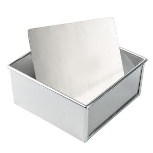 Easy Demold Square Cake Dessert Molds Nonstick Square Cake Rings Moulds with Removable Base for Easily Baking