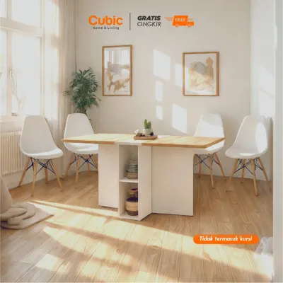 Cubic Meja Makan Minimalis / Dining Table / ELENA DT 140