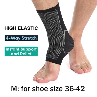 Foot & Ankle Brace Socks for Sprained Ankle Compression Sleeve Foot Support Tendonitis Arthritis Foot Sleeve Plantar Fasciitis Relief Brace Stabilizing Swelling Ankle Wrap