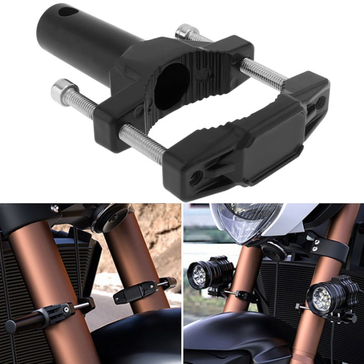 2pcs Motorcycle Front Fork Lamp Mount BracketsHeadlight Fog Light