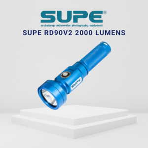 Scubalamp RD90 v2 SUPE RD90v2 Scuba Lamp 2000 LUMENS Underwater Torch Video Light Camera Light Diving Torch Scuba Torch Seanergy Scuba