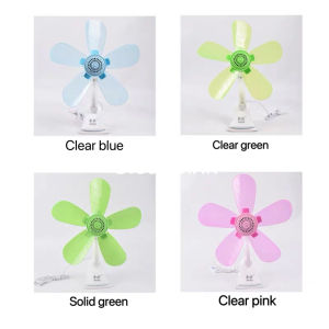5 Blade Clip Fan Student Dormitory  Bedside Cilp Small Fan Portable Wind Slient Clip Desk Fan