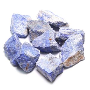 Đá thạch anh xanh dương tự nhiên 100% Viên đá lapis lazuli thanh tẩy bài tarot an nhiên may mắn