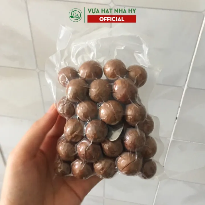 Hạt Macca Nứt Vỏ Đắk Lắk Nhà Hy - Macca Đắk Lắk Sấy Chín Ăn Liền Dành Cho Bà Bầu, Ăn Kiêng, Tập Gym (Đóng Túi Zip)