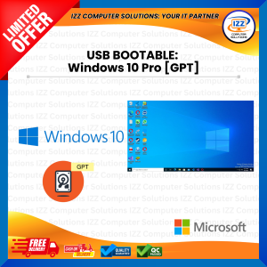 USB Bootable: Windows 10 Bootable for Repairing & Format Laptop PC [GPT: UEFI only]