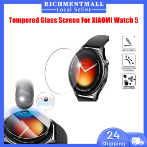 【🔥SG🔥】RICHMENTMALL For XIAOMI Watch 5 XIAOMI Watch S5 Clear Glass Screen Protector XIAOMI Watch5 Mini HD Clear Tempered Glass Screen Protector Film