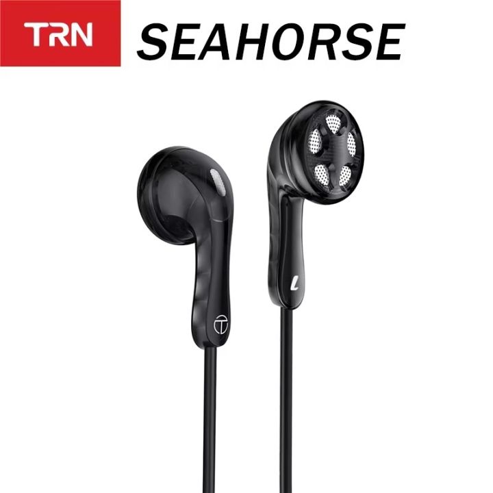 TRN SEAHORSE Classic High-Fidelity Flat Earphone Large Dynamic  Driver Unit Non-in-ear headphones Lazada PH