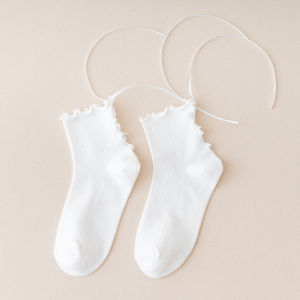 ​​​​​​​ ถุงเท้าผ้าฝ้ายแท้สำหรับผู้หญิง ถุงเท้าแฟชั่น เรียบง่าย ถุงเท้าอุ่นสบาย นุ่ม ระบายอากาศได้ดี มีให้เลือกหลากหลายสไตล์