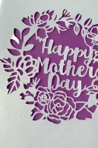 Happy Mothers Day Wreath Metal Cutting Dies Stencil DIY Scrapbooking Template