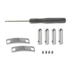 Shoelaces Tip with Screwdriver Shoe Lace Lock Metal Shoelaces Buckle Shoes Decorations Sneaker Charm Easy to Use