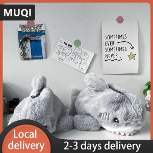[COD] MUQI Ship within 24 hours Cute Plush Ocean Shark Pencil Case Cosmetic Bag Portable Large Capacity Pen Pouch Stationery Storage Box School Office Supplies
