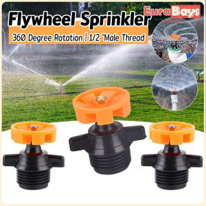 E.B.【Ready in Stock】 360 Degree Rotating Watering Nozzle 1/2" Male Thread Automatic Rotation Sprinkler Lawn Irrigation