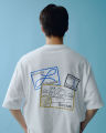 maison KEEPS | The Oversized Stamp Tee | Unisex | เสื้อยืดทรงoversized ลายปริ้นท์ มี 2Sizeให้เลือก อก44" และ48". 