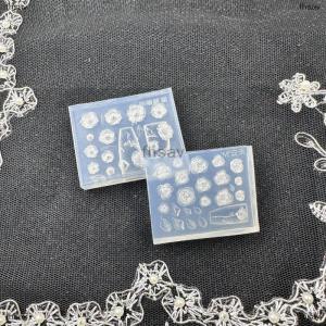 [COD] fhsav Creative Fun Bowknot Flower Nail Art Silicone Mould Handmade Nail Art Mold Decoration Cartoon Art Mold DIY Accessories Tool