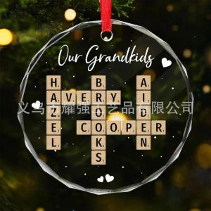 [COD] Directly supplied by the manufacturer blank customizable crystal glass pendants round available single or double-sided printing with UV printing