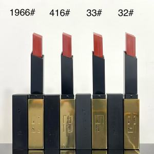 Channel Shengjia Fog Velvet Thin Tube Small Gold Bar 2.2g Matte Lipstick Non-Stick Cup Lip Balm