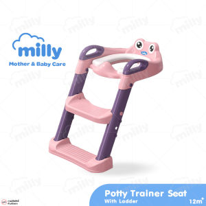 บันไดชักโครกเด็ก พร้อมเบาะนุ่ม ที่รองชักโครกเด็ก ชักโครกเด็ก ฝารองชักโครกเด็ก เกรดพรีเมี่ยม