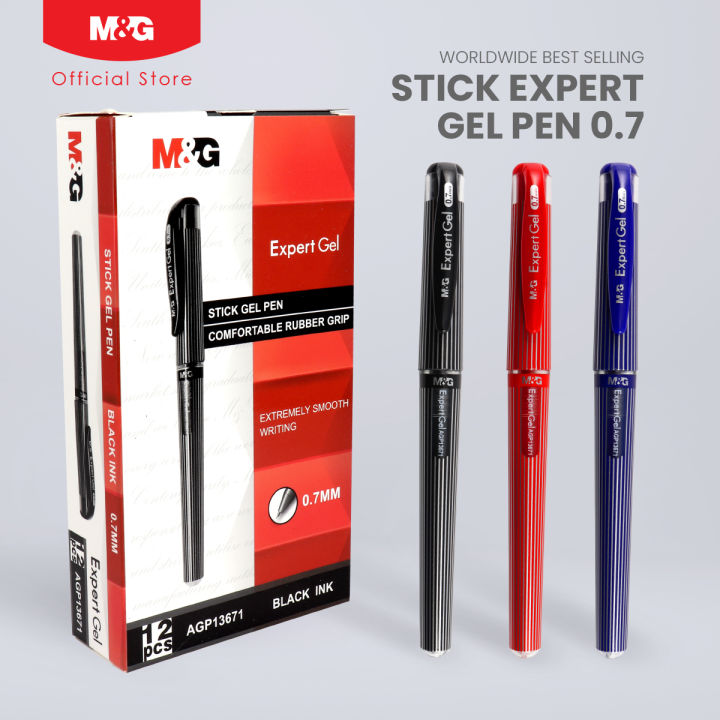 M&G Expert 0.7mm Gel Pen - Smooth Writing, Water-Resistant, Comfortable ...