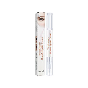 West Month Double Eyelid Cream Styling Shaping Cream Big Eye Transparent Eyelid Super Stretch Fold Lift Eyes Shaping Tools Makeup Tools Practical Eyelid Glue Professional Invisible Lasting Lift Eyes Beauty Makeup Tools Enlarge Eyes（5ml）