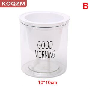 [COD] KOQZM KITCHEN Transparent Flower Pot Self-Watering Plant Flower Pot Home Garden Decoration