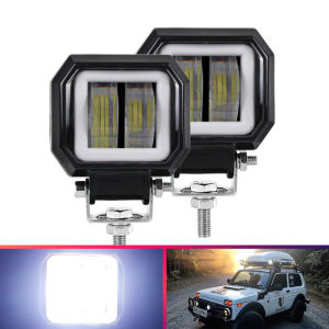 Đèn bi cầu trợ sáng ô tô xe máy FX01 - 25W cao câp có chế độ sáng demi lắp các loại xe