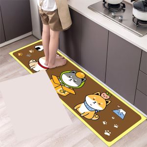 DANLE【จัดส่งฟรี】พรมเช็ดเท้า ครัว แผ่นกันน้ำ พรม ห้องน้ำ แผ่นรองเท้า ห้องน้ำ ห้องนอน พรมน้ำ kitchen Waterproof pad carpet bathroom Foot pad WC bedroom Bath mat Door mat