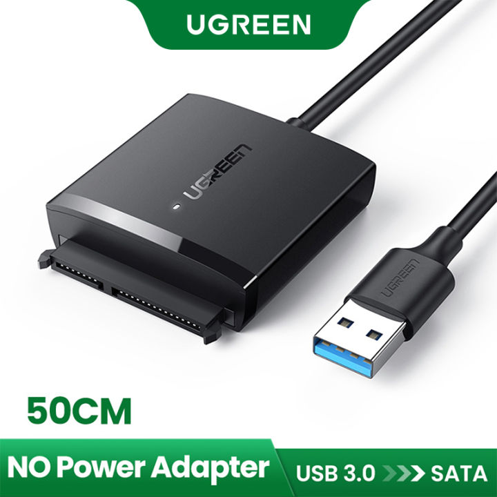 UGREEN SATA to USB 3.0 Adapter Cable with UASP SATA III to USB Converter for PS3/PS4 XBOX 2.5 3.5” Hard Drives Disk HDD and Solid State Drives SSD