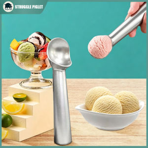 Ice Cream Scoop Heavy Duty Scooper Nonstick Anti-Freeze Aluminum Scoop for Kitchen Utensil Suitable for Home Use Ergonomic Handle Spoon for Adults