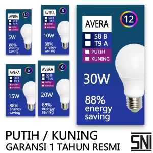 Lampu Bohlam Led 5 Watt 10 Watt 15 Watt 20 Watt 30 Watt Putih Kuning Bulb E27 5w 10w 15w 20w 30w