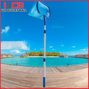 Swimming Pool Skimmer Net with Extendable Pole for Effortless Leaf and Debris Collection