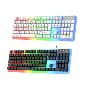 Gaming Mechanical Keyboard LED Backlit 104 Keys Corded Office Keyboard LED Gaming Mechanical Keyboard for Computer Laptop