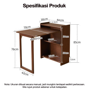 Folding desk computer desk office desk student home small non-solid wood bedroom bedside writing work